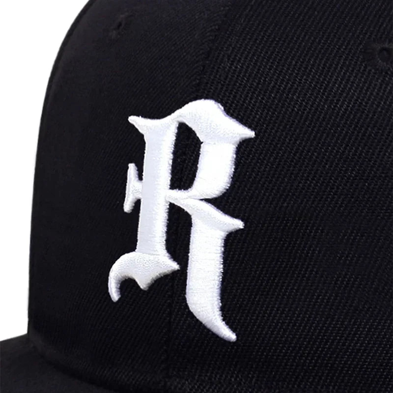 Unisex R Letter Side Planet Embroidery Hip Hop Hats Autumn Adjustable Casual Outdoor Sunscreen Hat
