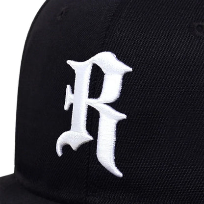 Unisex R Letter Side Planet Embroidery Hip Hop Hats Autumn Adjustable Casual Outdoor Sunscreen Hat