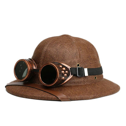 Summer Helmet Straw Hat Outdoor Men's And Women's Travel Personalized Hat