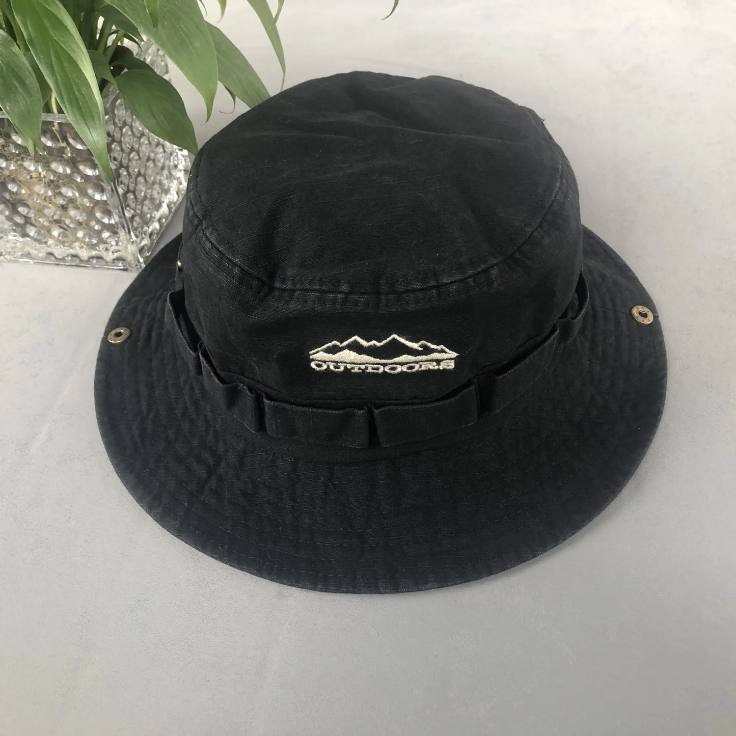 Cotton Stone-Washed Bucket Caps Safari Hats