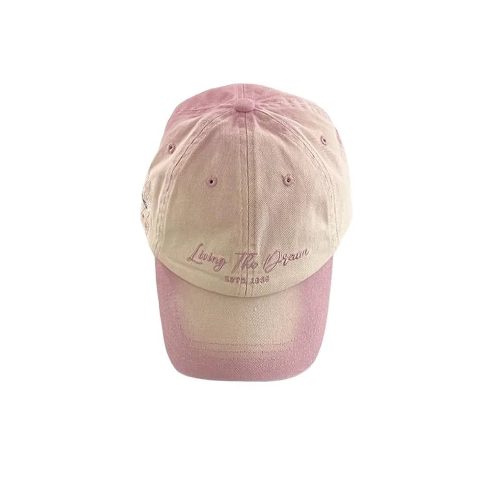 Sweet Letter Embroidery Sunscreen Hat