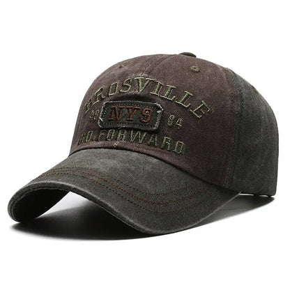 Four Seasons Men Baseball Cap Casual Distressed Washed Cotton