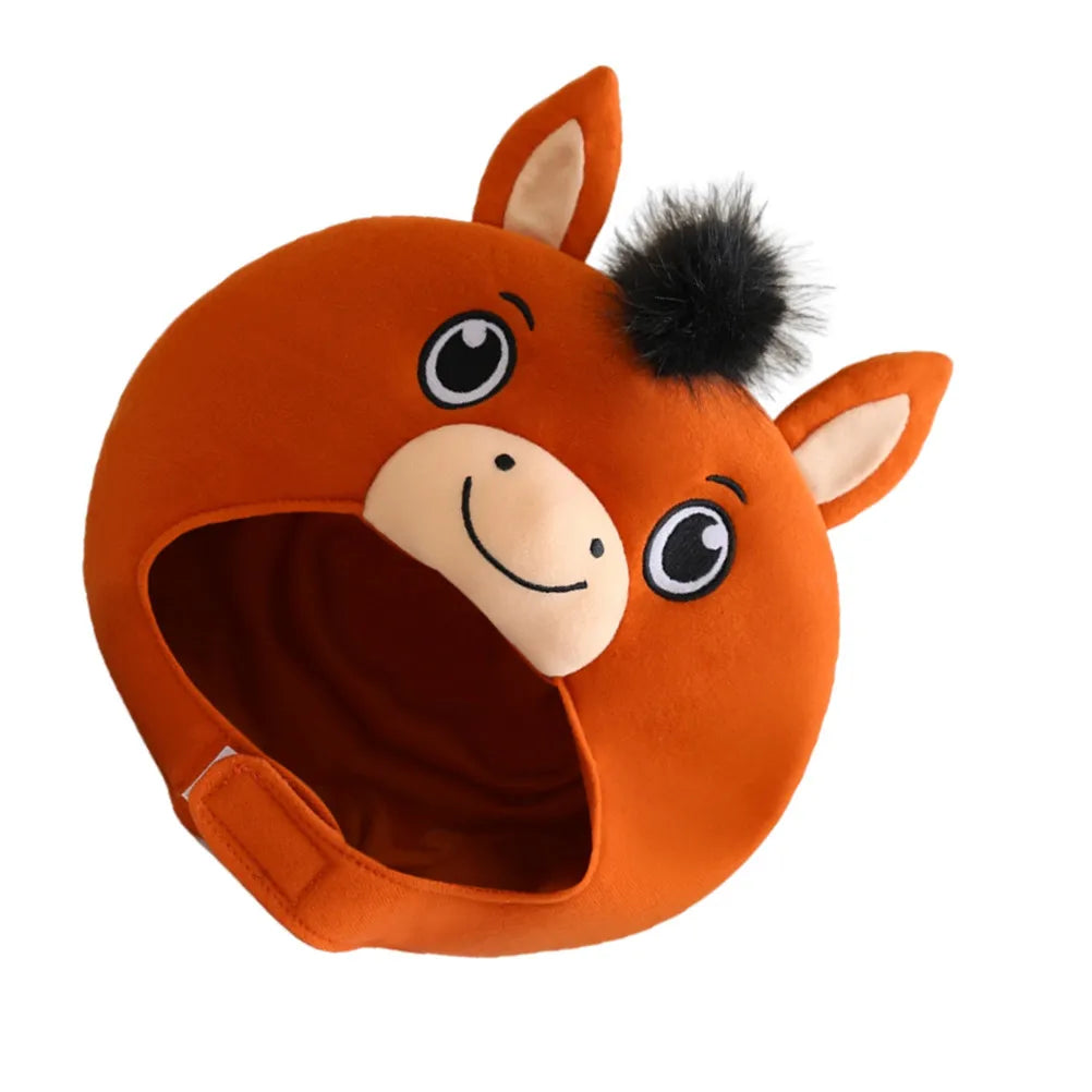 Year Of The Horse Headgear Cartoon Horse Hat For Party Photo Booth Cosplay