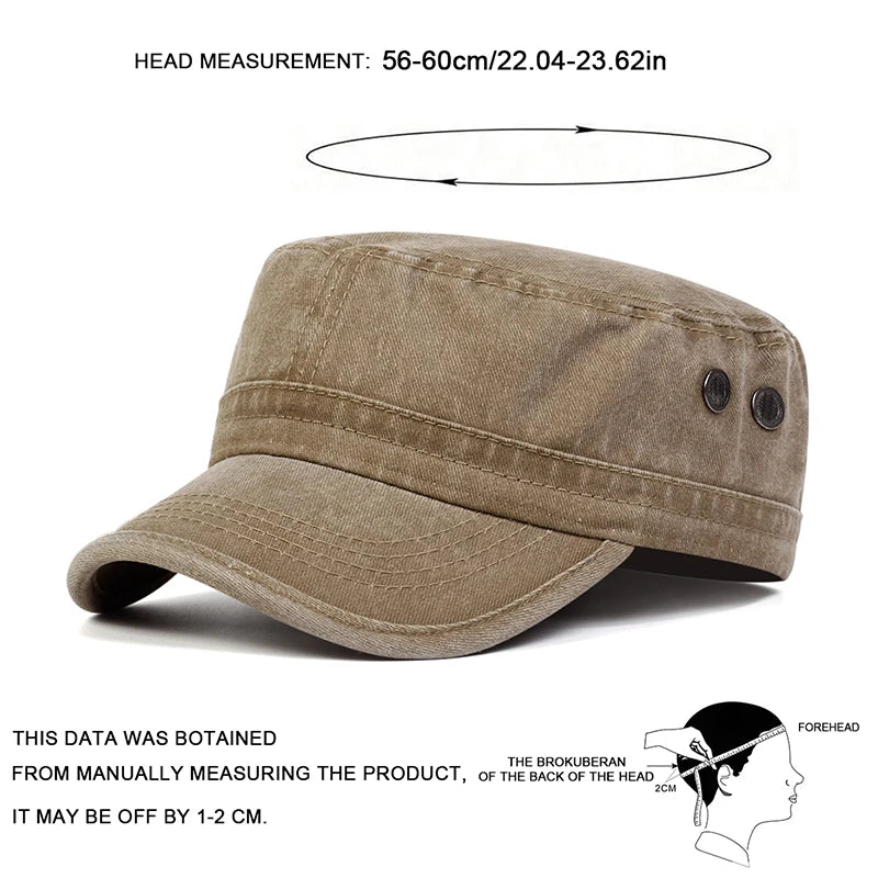 Unisex Solid Color With Pores Series Flat Top Baseball Caps