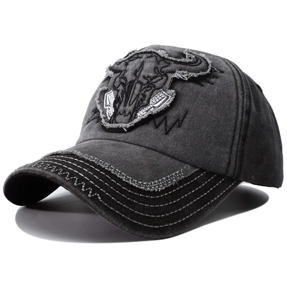 New Hip Hop Vintage Washed Denim Baseball Cap