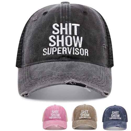 Shit Show Women Men Outdoors Football Baseball Caps