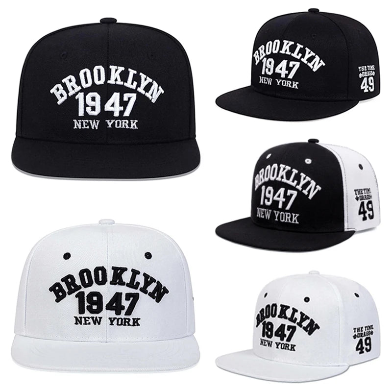 Baseball Hat Brooklyn 1947 Embroidered Outdoor Daily Casual