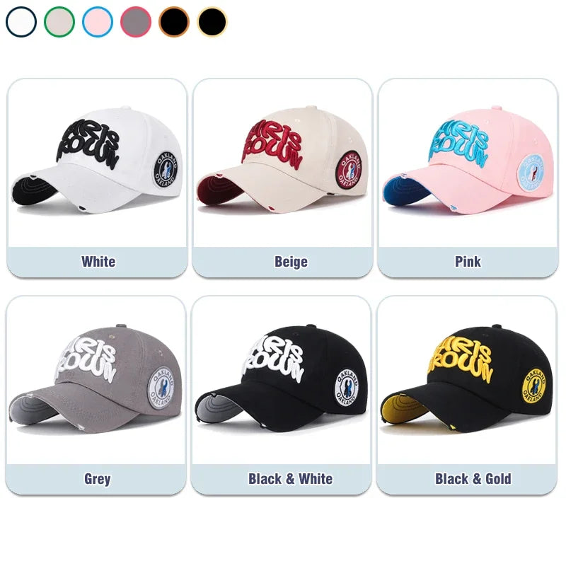 New Fashion Outdoor Sport Baseball Cap Unisex Men and Women Universal Letter Embroidery