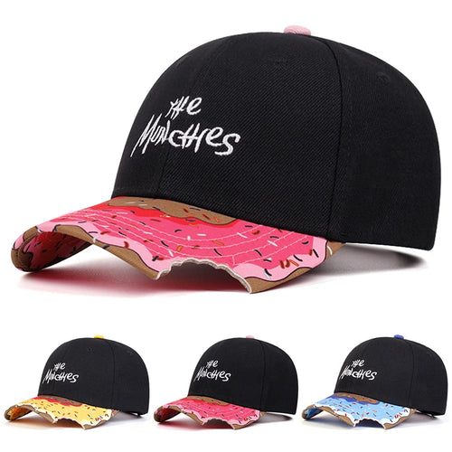 Creative Baseball Hat The Small Letter Donut Embroidery Daily Leisure