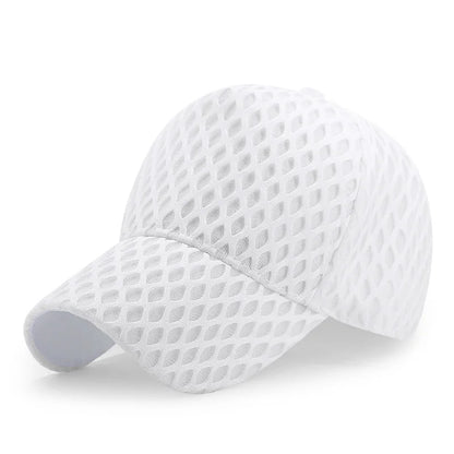 Summer Man Large Head Mesh Breathable Baseball Cap