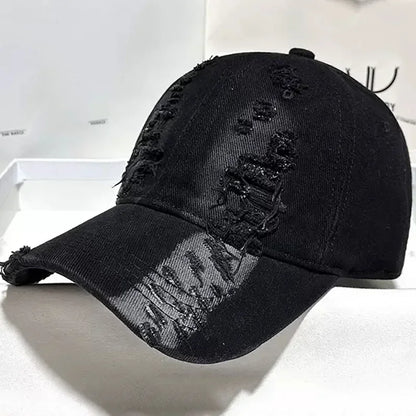 New Ripped Rimmed Baseball Hats For Men And Women