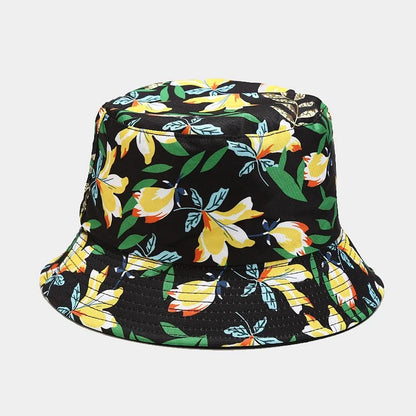 Unisex Panama Bucket Hats Ethnic Style Pattern Fisherman Cap For Men And Women