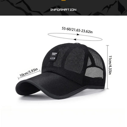 Men's Baseball Cap For Outdoor Casual Cycling Fishing Mesh