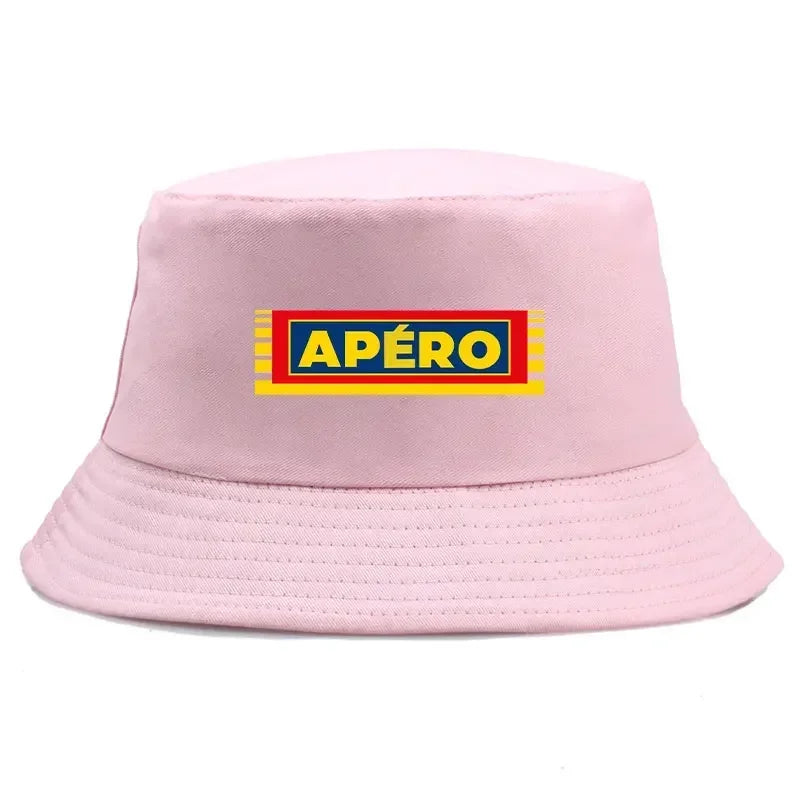 Adult Pastis Apero Bobs Man Reversible Bucket Hat Woman Outdoor Sports Fisherman Cap