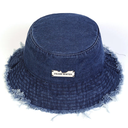 Unisex Label Personality Cowboy Bucket Hats Fishermen Caps Outdoor Casual Cap