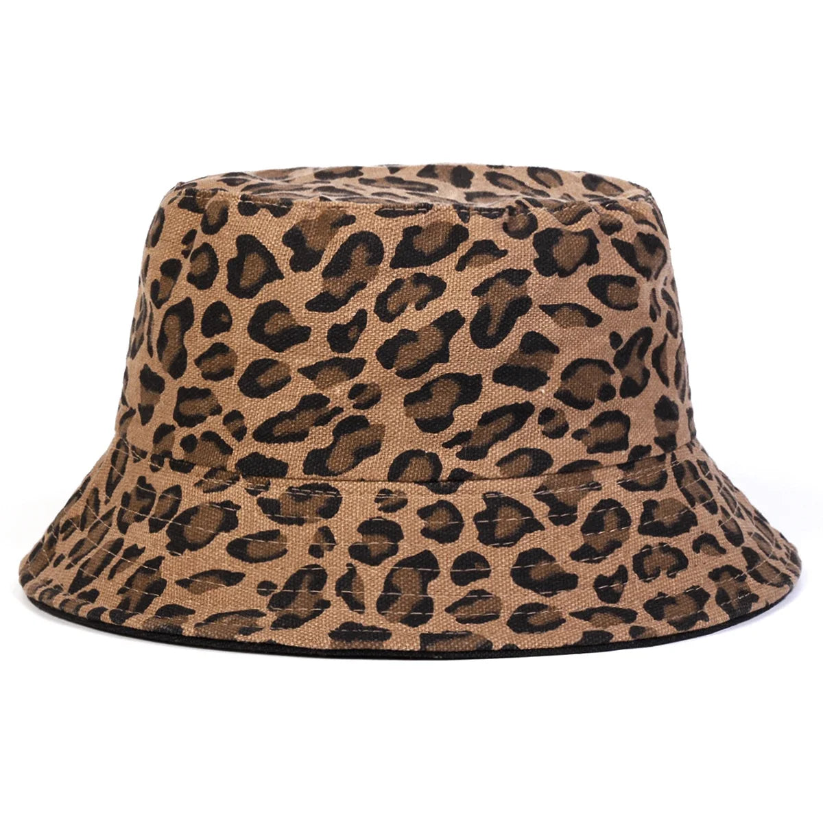 Unisex Leopard Print Personality Bucket Hats Fishermen Caps