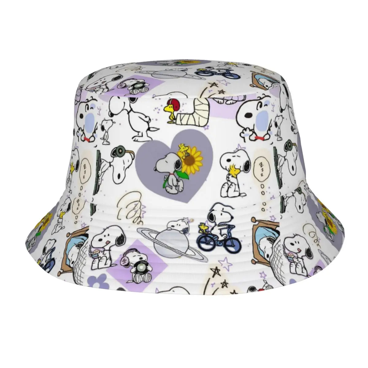 Women Men Bucket Hat Snoopys Play Tennis Summer Beach Hatwear Lightweight
