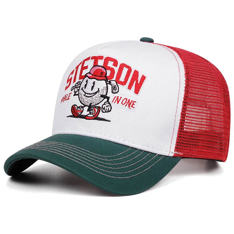 Mesh Hat Stetson Snowman Baseball Hat Unisex