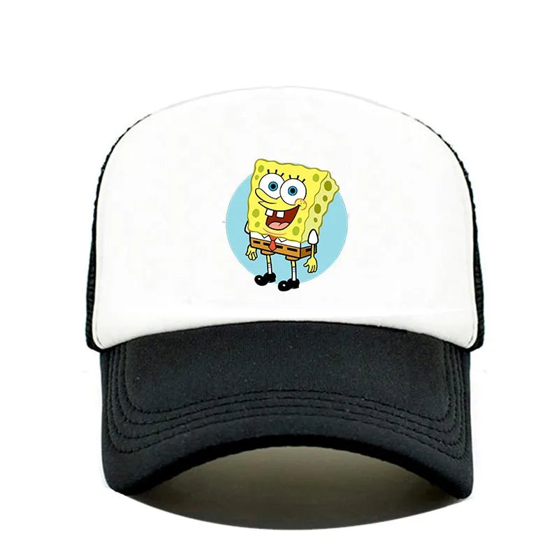 Fashion Cute SpongeBobs Print Baseball Cap Cartoon Men Women Summer