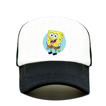 Fashion Cute SpongeBobs Print Baseball Cap Cartoon Men Women Summer