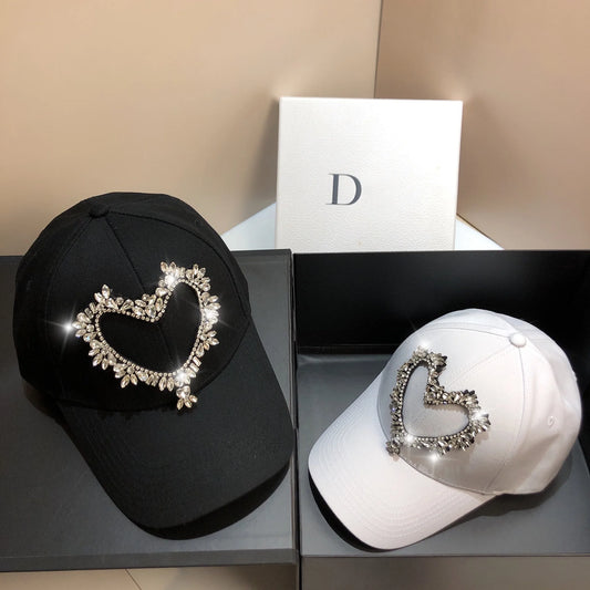 Women Heart Pattern Fashion Women's Hats Cotton Snapback Cap