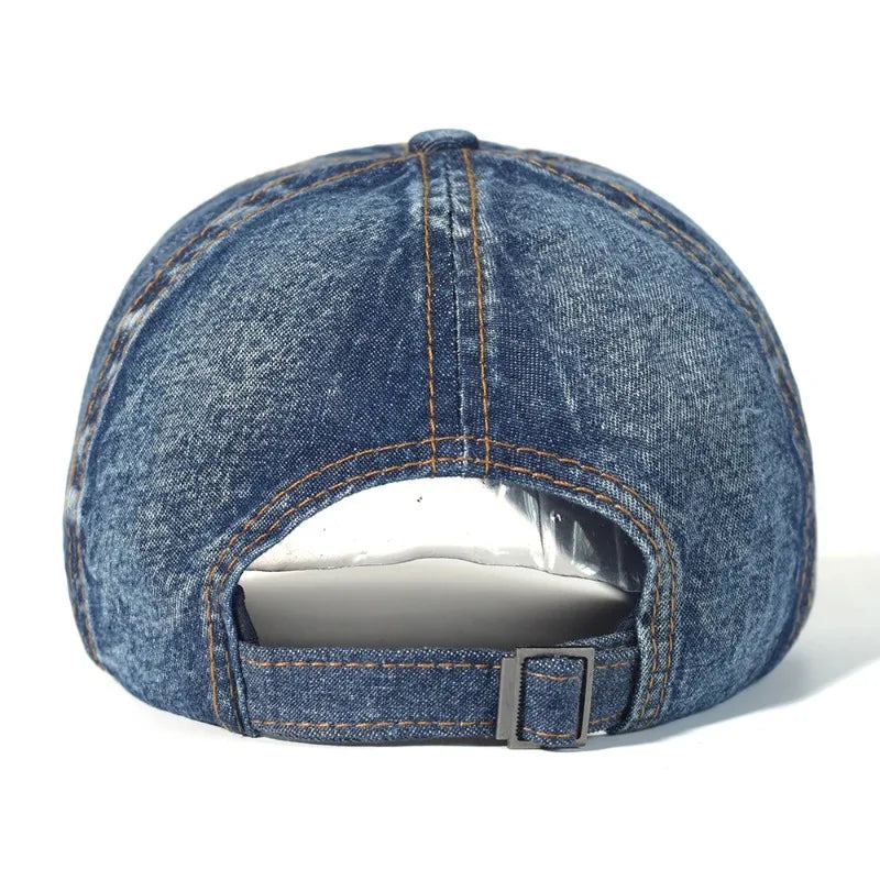 Vintage Denim Baseball Cap Casual Outdoor Sun Hat