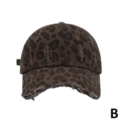 Unisex Leopard Print Baseball Caps Spring Autumn Outdoor