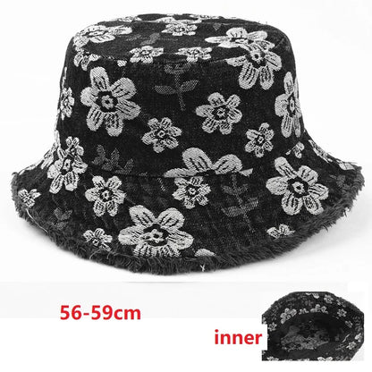 Washed Cotton Bucket Hat For Men Women Youth Teens Boys Girls