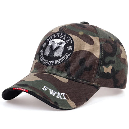 Swat Army Cap Male Embroidered Eagle Black Baseball Caps Men