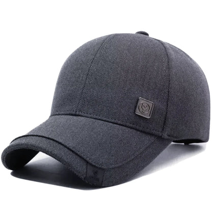 Hot Sale Men Baseball Cap With Metal Mark Adjustable Casual Hat