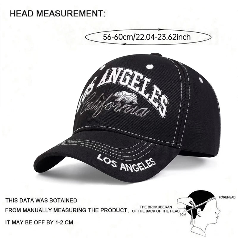 Losangeles Bear Embroidered Baseball Hat Men's