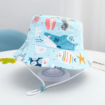 Children Panama Hat Spring Summer Baby Fisherman Hat For Boys Girls Bucket Hats
