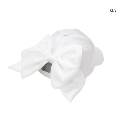 Sunproof Baseball Caps Oversize Bowknot Summer Hat