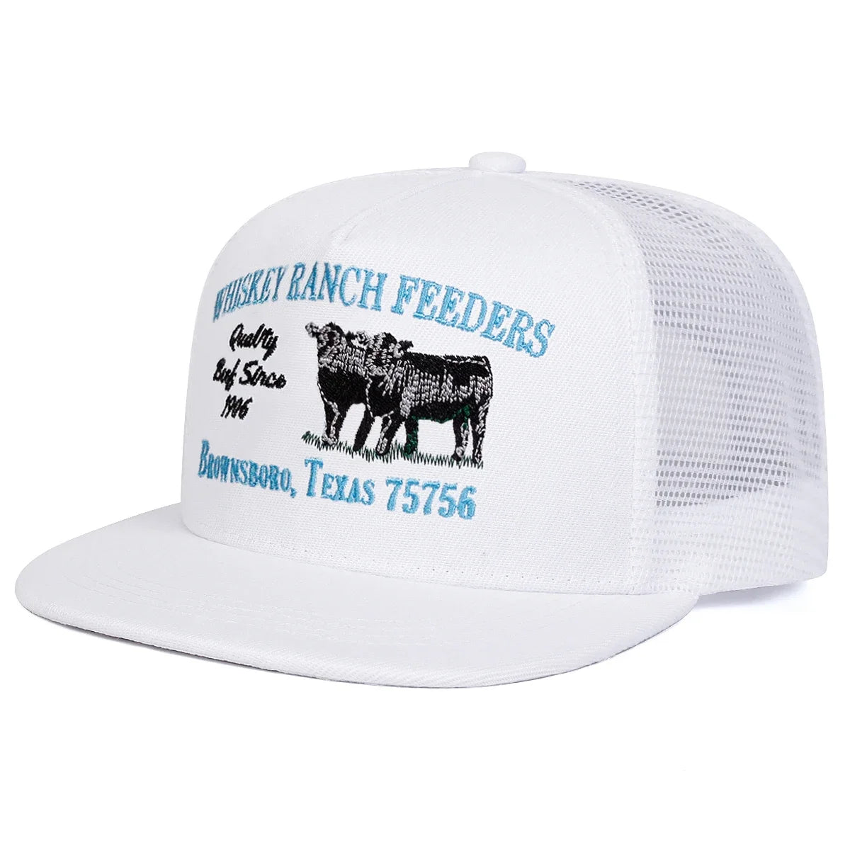 Unisex Whiskey Ranch Feeders Embroidery Hip-hop Net Hats Spring Summer