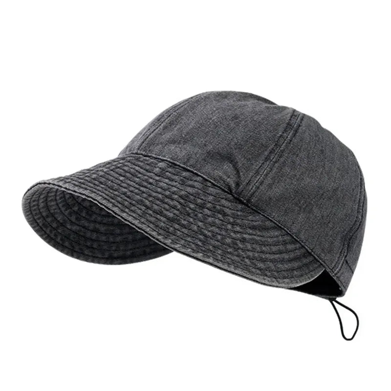 Foldable Wide Brim Sun Hat Drawstring Adjustable