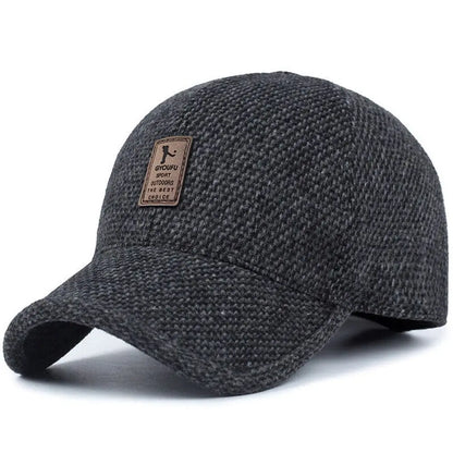 High Quality Autumn Winter Thick Earmuffs Hat Warm Adjustable Earmuffs Baseball Cap Casual Simple Outdoor Hats
