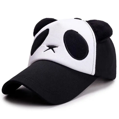 Summer Cute Panda Baseball Caps For Men Women Cotton Hip Hop Sun Protection Boys Girls Outdoor