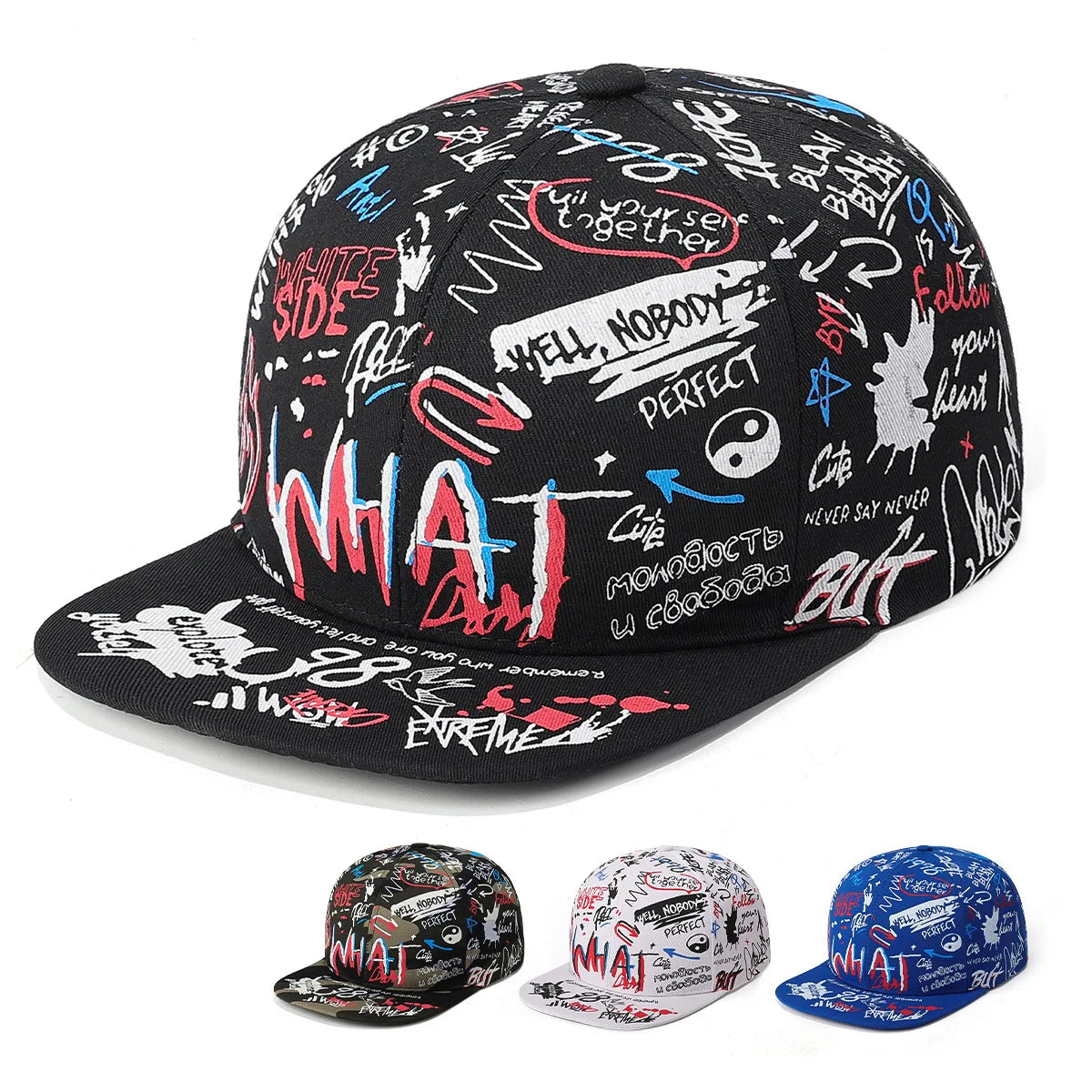 Unisex Letter Printing Snapback Spring and Autumn