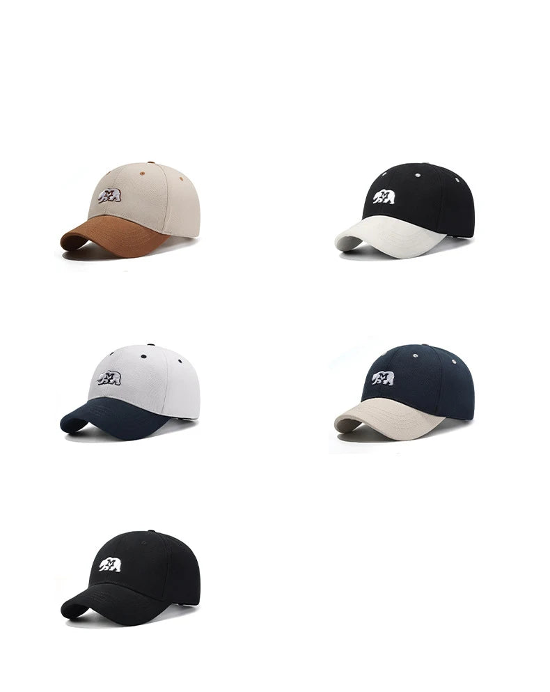 New Four Season Workwear Short-Brim Baseball Cap Breathable Duckbill Hat Outdoor Fishing Sun Hat