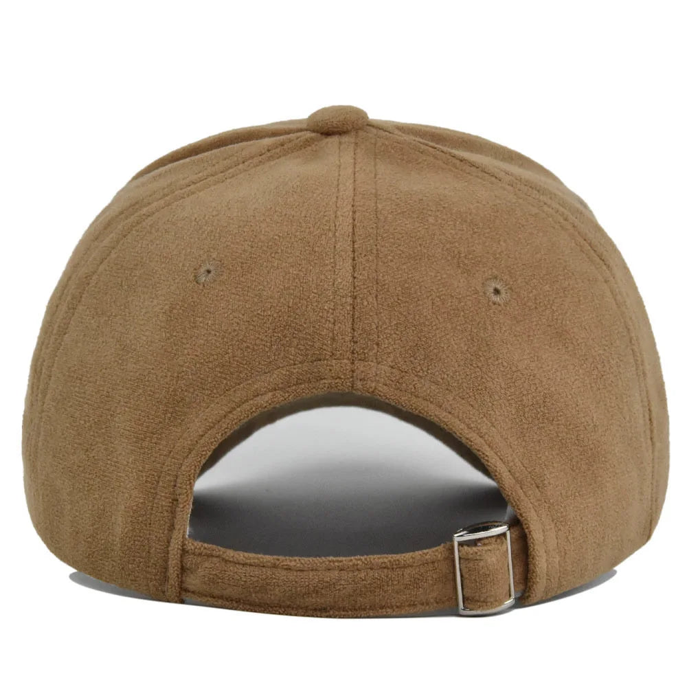 Fashion False Suede Baseball Caps For Men Women Autumn Winter