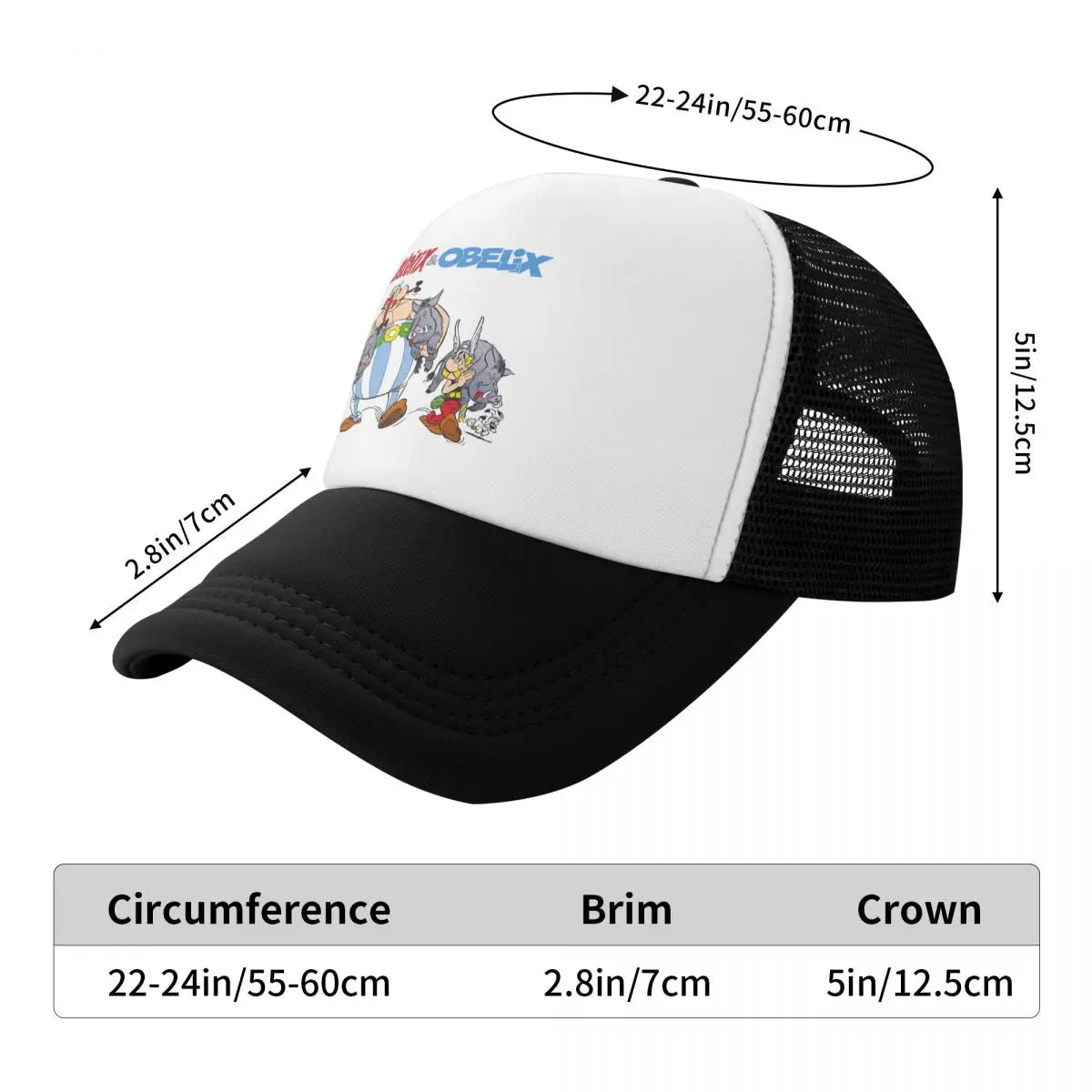 Punk Unisex Asterix And Obelix Hunting Adult Baseball Cap for Men Women Sports