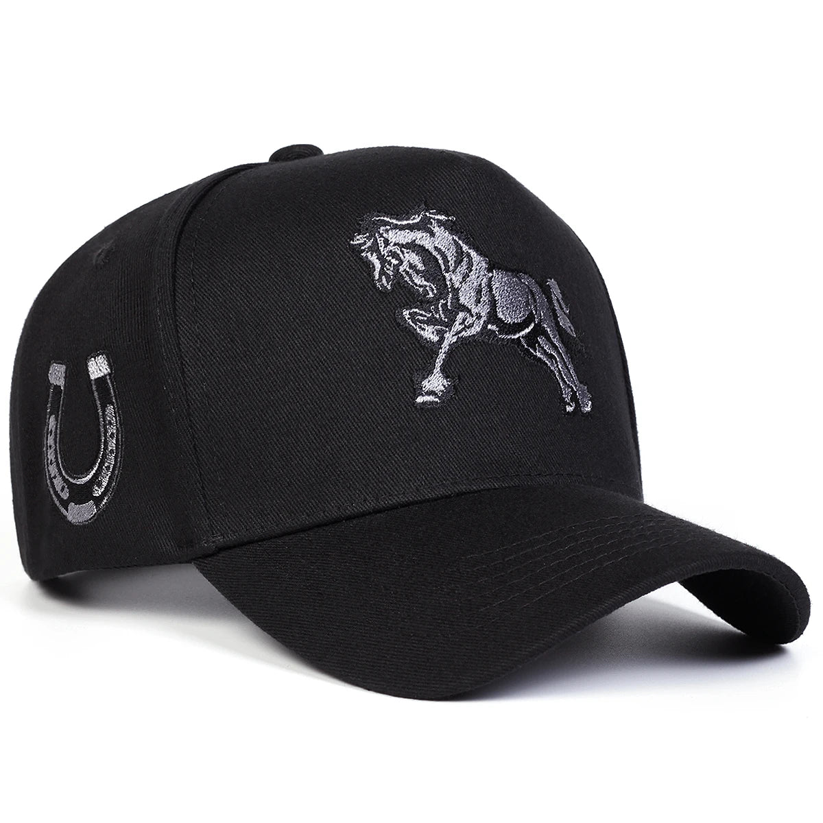 Unisex Horse Embroidery Baseball Caps Spring Autumn Outdoor Adjustable Casual Hats Sunscreen Hat Sports Cap
