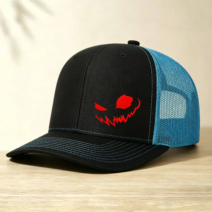 1PC Spooky Demon Smile Graphic Mesh Hat