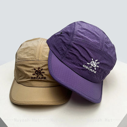 New Men Women Versatile Plaid Fashion Peaked Caps Outdoor