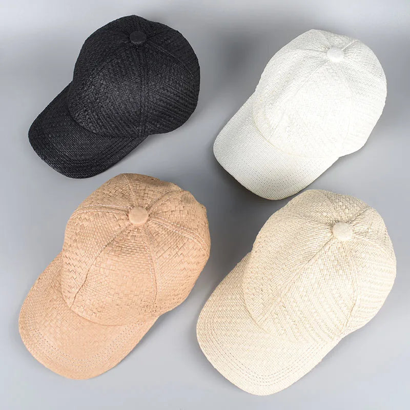 Straw Sun Hat Men Women Summer Baseball Cap