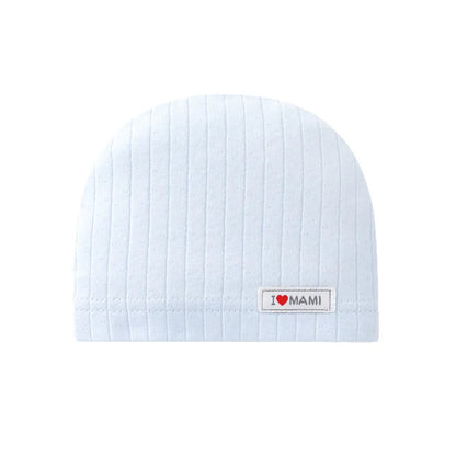 Soft Infant Beanies Caps Baby Hat Cartoon Bear Boneless Muslin Hat Newborn 0-3M