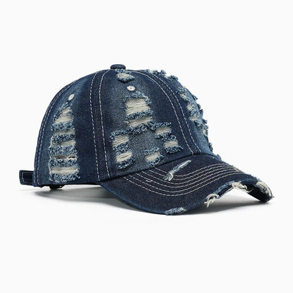 Spring And Summer Soft Top Distressed Washed Baseball Cap