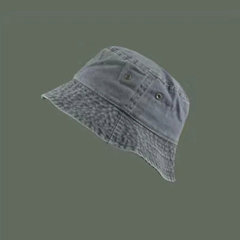 Bucket Hat Retro Washed Denim Fisherman Hat