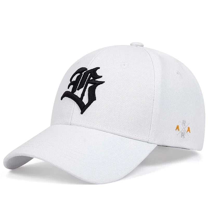 Unisex B Letter Embroidery Baseball Cap Spring and Autumn Outdoor Adjustable Casual Sunscreen Hat