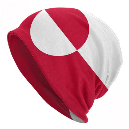 Greenland Coat Of Arms Polar Bear Blue Bonnet Hats Autumn Winter For Men Women